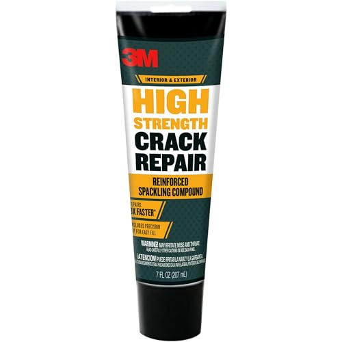 3M High Strength Crack Repair, 7 oz, Wall Crack Repair, Squeeze Tube for Easy Application Directly Into Cracks & Fractures, Repairs Damaged Areas on Walls & Ceilings (CR-7-SQ) - size: 7 Oz.