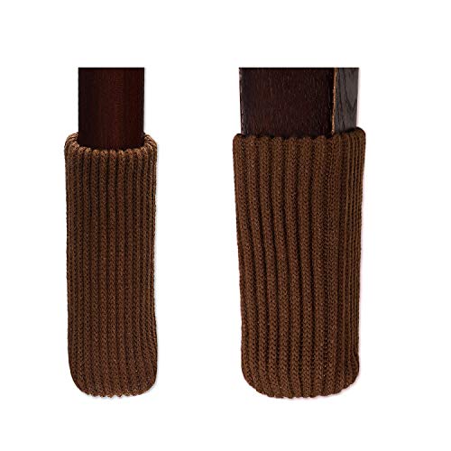 TEKEFT 20 pcs Knitting Wool Furniture Socks Chair Leg Socks Furniture Sliders That Protect Hardwood Floors from Scratches Socks Gifts