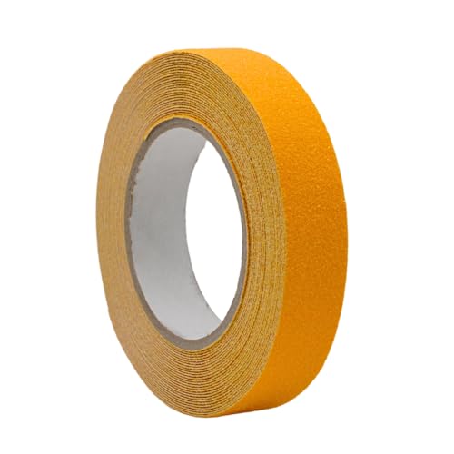 WOD Heavy Duty Anti Slip Tape Yellow - 1 inch x 30 ft. Non Skid Treads Weather Proof Indoor/Outdoor Traction Tape for No Slip Stairs ASTC32 - color: Yellow, size: 1 Inch (25mm)
