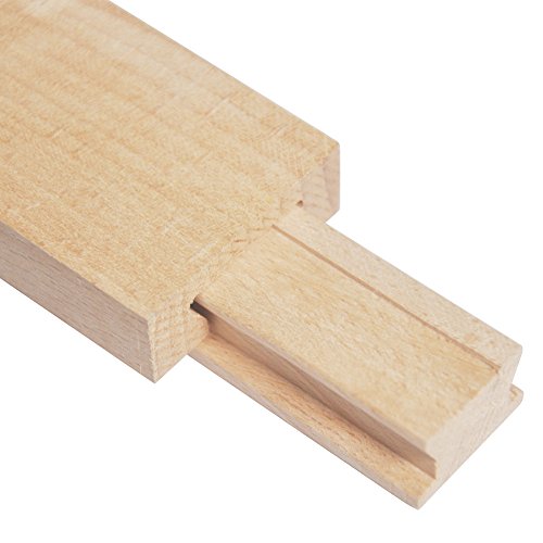 Wooden Drawer Slides 13-3/4 Inches Classic Wood Center Guide Track with Slide Glides (35cm (1pair)) - size: 35cm (1pair)