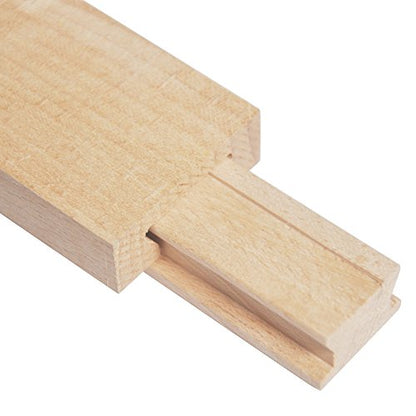 Wooden Drawer Slides 13-3/4 Inches Classic Wood Center Guide Track with Slide Glides (35cm (1pair)) - size: 35cm (1pair)