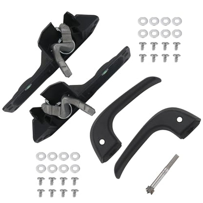 APPERFiT Interior Door Handle Repair Kit (Pair) Compatible with 2007-2014 Chevy Silverado GMC Sierra 1500/2500 HD / 3500 HD Replaces 20833606 20871488 20833602 20871483 - size: Pair