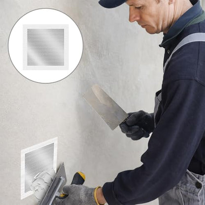 15 Pack Drywall Repair Kit, Aluminum Wall Repair Patch Kit 4/6/8 inch Drywall Hole Repairs Patch Plaster Sheetrock Repairs Patching Kits with Scraper and Sandpaper Dry Wall RepairTool