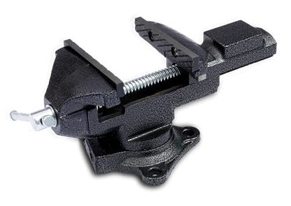 Wedge Guys Bench Vise w/Quick Release & Swivel + Removable Workbench Clamp, Rubber Clamp to Regrip Golf Clubs & More