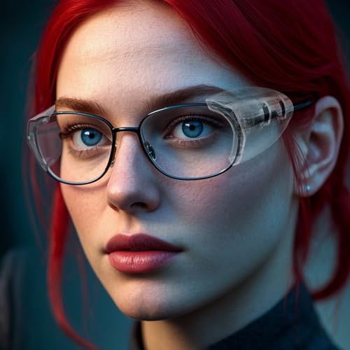 6 Pairs Safety Glasses Side Shields,TPU Side Shields for Prescription Glasses, Small to Large Frames - color: Transparent 3pairs+ Transparent Black 3pairs, size: Medium-6 Pairs