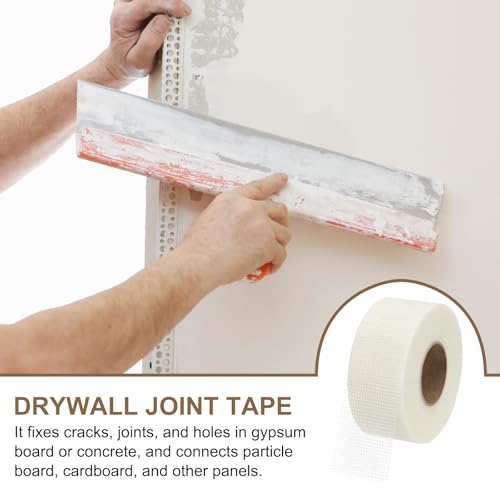 PATIKIL Drywall Repair Mesh Tape, 3 inch x 328 ft Fiberglass Repair Patch Self-Adhesive Dry Wall Joint Tape 7 Mesh Wall Hole Crack and Seam Patch, White - size: 3 inch x 328 Feet