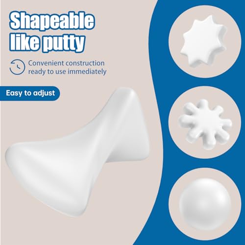 Duct Seal Repair Sealing Clay, White Waterproof Sealant Putty, Quick Mending Mud for Air Conditioning Gaps, Wall Holes, Drain Pipe Connections (Pack of 8) - color: 8 pack of 30g white