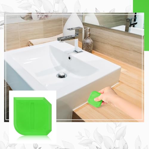 Outus 2 Pieces Caulking Tool Set Silicone Sealant Grout Tool for Kitchen Bathroom Floor Sealant Sealing (Light Green) - color: Light Green