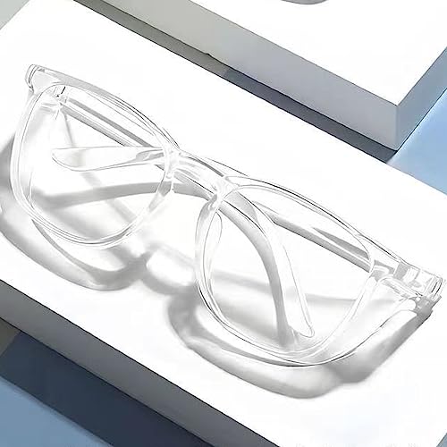 Safety Glasses for Men Women, Anti Fog Safety Goggles Comfortable Blue Light Blocking UV Protective Adult Nurse - color: Clear 1pack