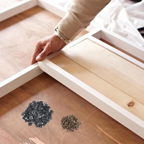 120Pcs Drawer Bottom Support Brackets,Plastic Angle Code Bracket Fasteners,Fixing Mending Wedges,Drawer Reinforcement Repair Kit for Furniture Sagging Drawer - color: Black 2