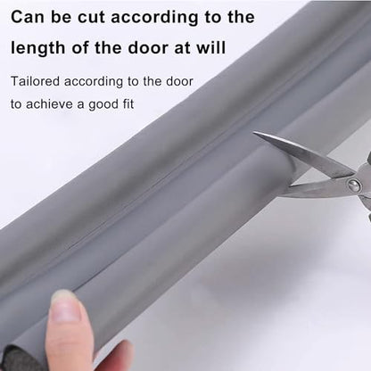 Door Draft Stopper, Under Door Noise Blocker, Sound Light Air Proof Sealer, Adjustable Soundproof Insulation Strip, Doors Draft Guard, 37.5 inch, White