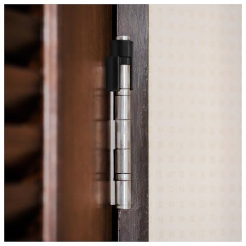 Nuk3y Door Saver 3 III Hinge Pin Stop for Residential Doors Fits All 3"" to 4-1/2"" Hinges (Black) - color: Black