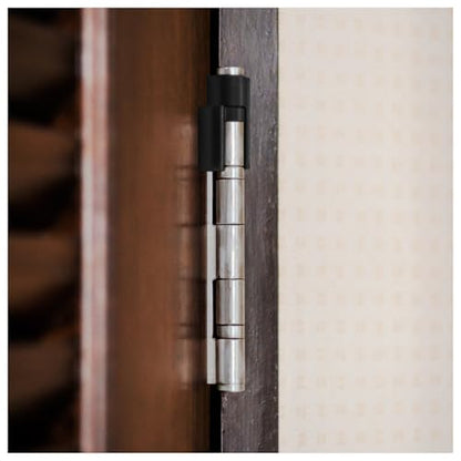 Nuk3y Door Saver 3 III Hinge Pin Stop for Residential Doors Fits All 3"" to 4-1/2"" Hinges (Black) - color: Black