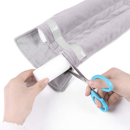 VISEMAN 36 Inch Under Door Stopper-Door Noise Blocker, Double Sided Door Stopper, Machine-Washable - color: Gray