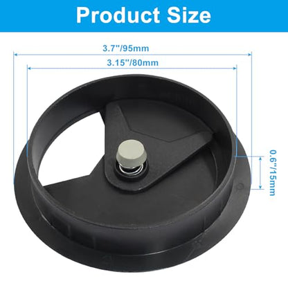 Bivethoi 3pcs 3.15 inch Desk Wire Cord Cable Grommets Hole Cover for Office PC Desk Cable Cord Organizer Plastic Cover Black - size: 3.15 inch