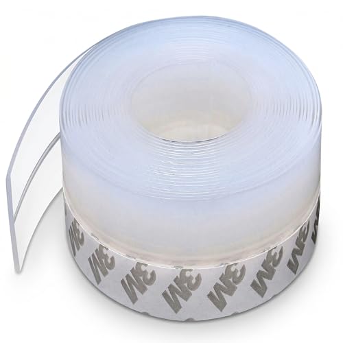 Weather Stripping,33Ft, Door Seal, 45mm Wide, Transparent Soundproof Window Seal, Insulation Windproof Stopper for Gaps