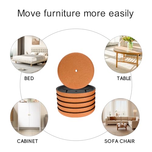 8 Pcs Furniture Sliders, Furniture Movers for Hardwood Floors & Carpet, Heavy Duty Furniture Sliders for Smooth Glide-4 3/4" L - size: 4 3/4"