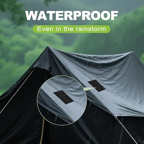 TIANLDD Waterproof Repair Tape for Boat Covers,Tents,Tarp,RV Awning，Fabric Repair Tape(Gemstone Green) - color: Gemstone Green, size: Nylon-7 in x 9 in