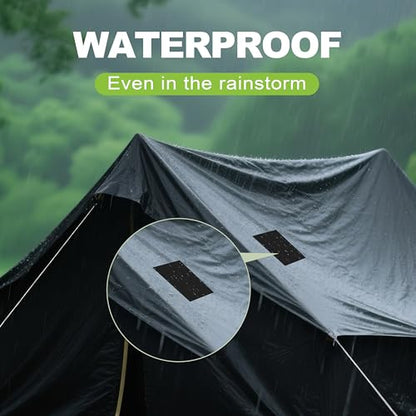 TIANLDD Waterproof Repair Tape for Boat Covers,Tents,Tarp,RV Awning，Fabric Repair Tape(Dark Blue) - color: Dark Green, size: Nylon-7 in x 9 in
