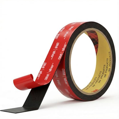 3M Double Sided Mounting Tape Heavy Duty Made of 3M 5925 Vhb 1"×10Ft Black Waterproof Foam Tape Strong Adhesive Strip Tape for Automotive Trim Insulation Strip Office Home Décor - size: 1" × 10 Ft