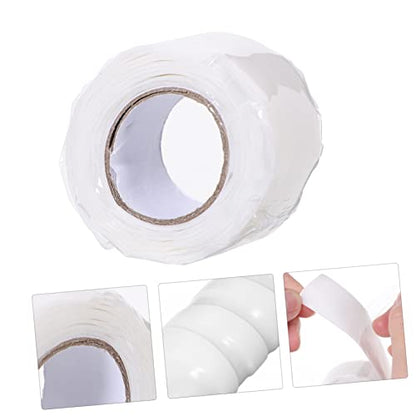 Flexible Silicone Rubber Sealing Tape for Leak Repair Self Adhesive Heavy Duty Sealant Strip Resistant to Compression and Weathering for Plumbing and Water Bucket Fixing