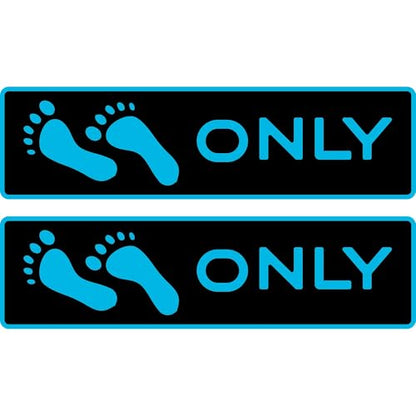 "Naked Feet Only" 3.5" x 12" Step Pads Non-Slip EVA Foam Step Pad for Boat Gunwales & Ladders, 6mm Brushed Marine Grade Anti-Skid Adhesive Pads (Pair) SeaDek Technology - Black/Blue - color: Black Over Bamaha Blue, size: Step Pad