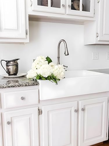 5 Pack Brushed Nickel Cabinet Knobs Satin Nickel Flat Drawer Pulls Kitchen Cupboard Bathroom Dresser Cabinet Hardware Handles Zinc Alloy - color: Brushed Nickel, size: Knob