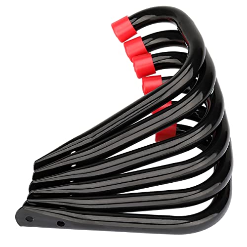 Heavy Duty Steel Garage Storage Utility Hooks, 8 Pack Wall Mount Hanging Storage Utility Naikozmo Hanger, Black and Red