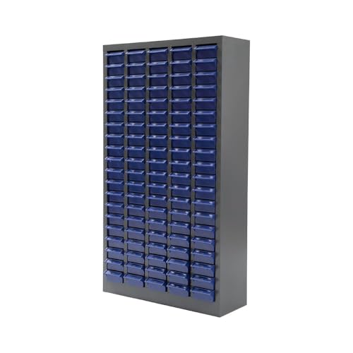 Yeeoy 100 Drawers Parts Cabinet Bolt and Nut Tool Storage Cabinet Part Cabinet Organization Shelves with ABS Material Drawer for Tool Hardware Storage, Grey - size: 100 Drawer