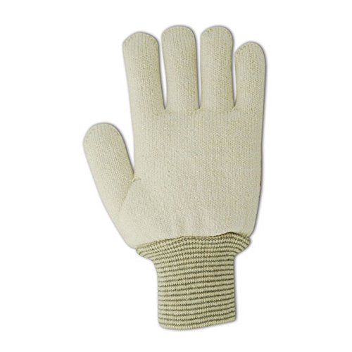 MAGID PT945R Terry Master Heavyweight Terrycloth Gloves, Jumbo (Fits ), Natural , Men's (Fits Large) (Pack of 12) - size: 9/L