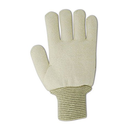 MAGID PT945R Terry Master Heavyweight Terrycloth Gloves, Jumbo (Fits ), Natural , Men's (Fits Large) (Pack of 12) - size: 9/L