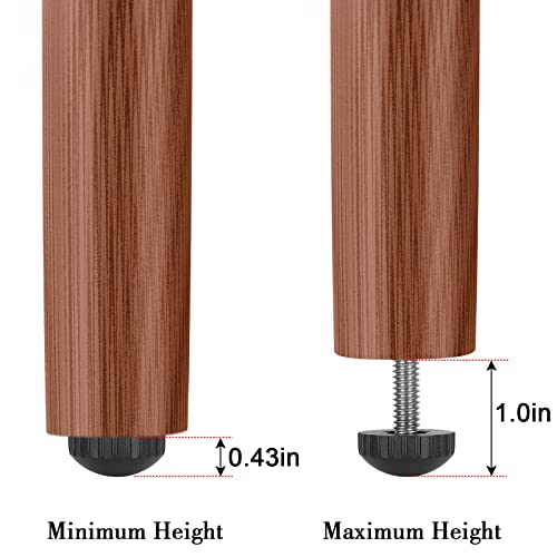 M8 Leveling Feet Stainless Steel Screw-in Furniture Leg Leveler 8mm Adjustable Table Chair Glide Levelers for Outdoor Indoor Patio Furniture -16 Pack - color: M8 Ball 16pack