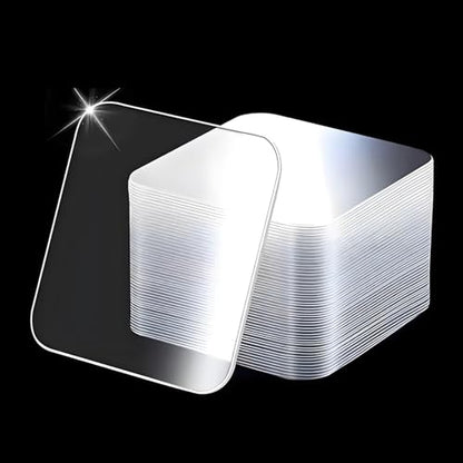 12 Pcs Sticky Tack Square 2.25x2.25 inch, Clear Mounting Tape for Walls, Removable Double Sided Adhesive Pads Wall Tape for Home Office Decor, Party Supplies and Picture Hanging - size: 12pcs-S2.25" X 2.25"