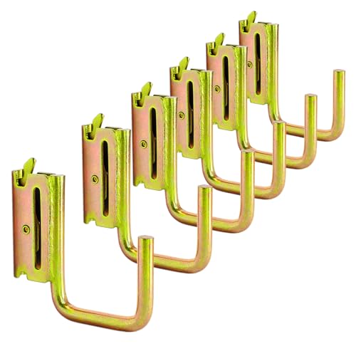 6 Pack 2" E Track J Hooks Heavy Duty Galvanized Steel E-Track Tie Down Accessories for Box Truck, Enclosed Trailer, Garage, Vans, Warehouse, Workshop - color: 2" (06 Pack)