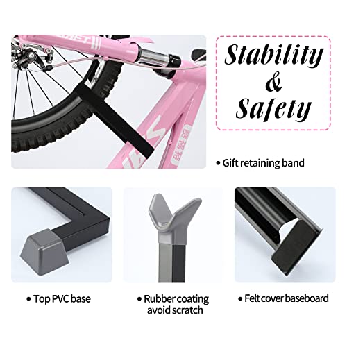 PHUNAYA Bike Stand,Vertical Bike Rack For Indoor Bike Storage,Upright Bicycle Stand Floor.Heavy Duty Bike Holder With PVC Coating.Suit 24"-29" MTB,Hybrid and Road Bike,Patent Application. (2 Pack) - style: StyleB-2pack
