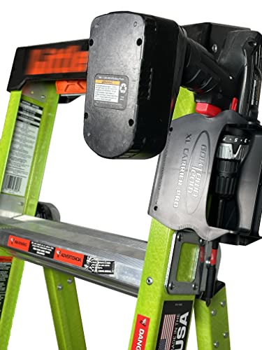 Boxtown Team Ladder Carrier (XL PRO Yellow) | Ladder Accessories | Ladder Handle | Drill Gun Holster - color: XL Pro Yellow