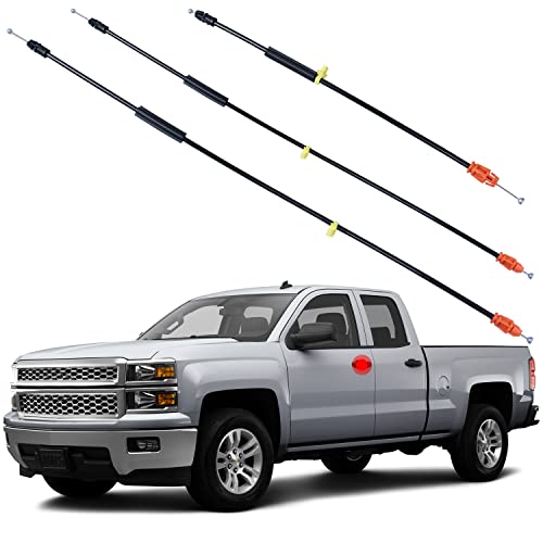 Door Cable Latch Kit Compatible with 2007-2014 Chevy Silverado Tahoe Yukon GMC Sierra Escalade, 16.5 25.8 31 Inch Driver/Passenger Side Front Doors for Power Door Locks - size: 16.5" 25.8" 31" Door Latch Release Cable