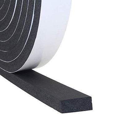 DGSL Foam Insulation Tape, 1In x 3/8In x 16.5Ft Weather Stripping Door Seal Strip for Doors and Windows,Sliding Door,Sound Proof Soundproofing Door Seal,Weatherstrip,Air Conditioning Seal Strip - size: 1in X 3/8in X 16.5ft