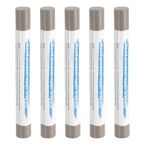 HARFINGTON 5pcs Wood Filler Sticks Wooden Wax Touch Up Furniture Repair Crayons for Scratch Hole Wood, Lilac - color: Lilac