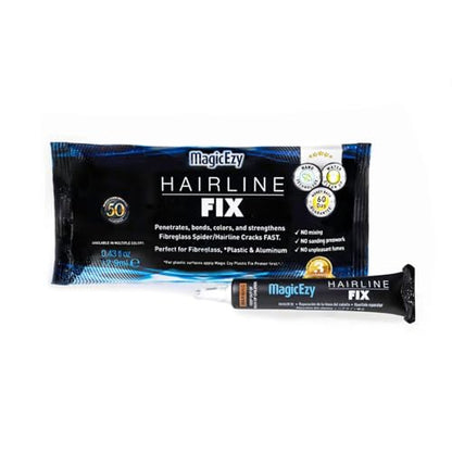 MagicEzy Hairline Fix-Professionally and Easily Touch-Up Fine Scratches and Hairline Cracks on Your Boat, Jet Ski, Yacht, Other Water Vehicles, and on Other Gelcoat & Fiberglass Surfaces-Oyster White - color: Oyster White
