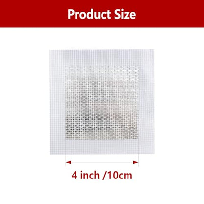 10PCS 4Inch Aluminum Wall Repair Patch, Self Adhesive Fiberglass Wall Hole Patch, Large Hole Patch Repair for Drywall, Sheet Rock - size: 4Inch