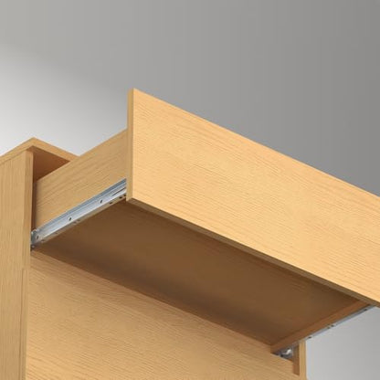12 Inch Drawer Slides Kit, Undermount Drawer Rails Side Mount Slide Hardware, Bottom Mount Replacement Steel Tracks for Dresser Drawers Cabinet, Heavy Duty White 4PCS