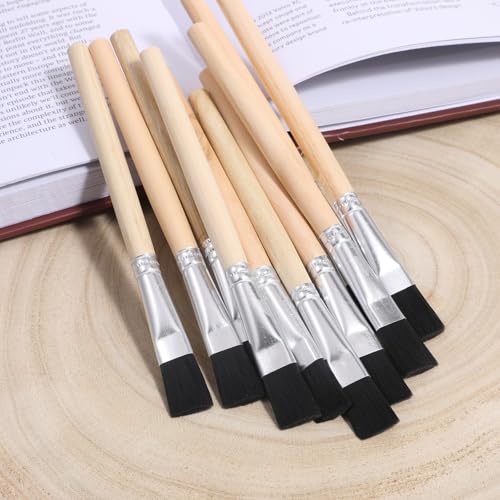 10Pcs Small Paint Brushes for Crafts Small Touch Up Paint Brush for Painting Coloring Wall Touch-up Cabinets Fences Edge Painting Tool Adult Artist Detail Oil Canvas Face