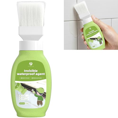 Waterproof Sealant, 12.3 oz Invisible Waterproof Agent for Roof, Walls, Terrace, Driveway, Clear Indoor/Outdoor Protective Sealant