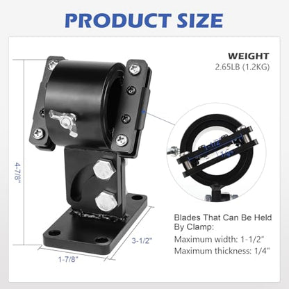 SCOTTCHEN Swivel Knife Making Vise, Knife Vise Tool, Knife Making Clamp,Work Bench Vise Tilts Rotates for Knife Making 360 Degree-1 Pack - style: Knife Making Vise