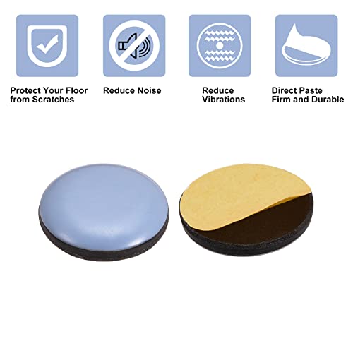 uxcell 63/64-Inch Round PTFE Furniture Sliders, Adhesive Self Stick for Wood Floors, Ceramic Tile and Carpeting 8pcs - size: 63/64-Inch