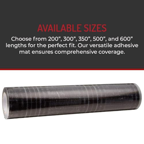 Hi-Tech Auto Adhesive Plastic Floor Mat, 4 mil | Perforated Every 24" | 200 Mats Per Roll | (24" Wide, 350' Long) - size: 24" Wide, 350' Long