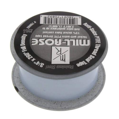 3/4" x 260" Stainless Steel PTFE Thread Sealing Tape