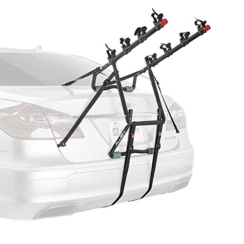 Allen Sports Deluxe 4-Bike Trunk Mount Rack, Model 104DB-R , Black - color: Red/ Black, size: 4-bike, style: Bike Rack