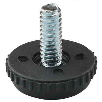 CHENJIN 20pcs Adjustable Feet 1/4 Rubber Head Screws Threaded Leveler for Table Chairs Cabinet Legs